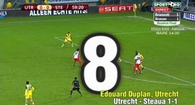 Golul lui Duplan cu Steaua, printre SENZATIILE serii! Vezi TOP 10 goluri date in Europa League! Care e mai tare?