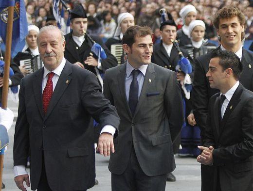 VIDEO Del Bosque a primit Premiul Printului de Asturia! Doar 10 jucatori au fost prezenti!_5