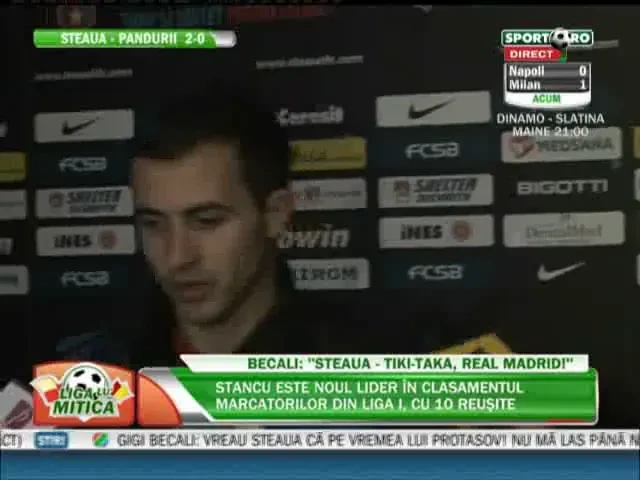 Gigi: Stancu e NUMBER ONE! Stancu: Nu mai ascult ce zice el, nu mai bag in cap toate prostiile!