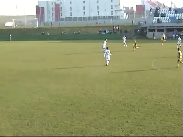 VIDEO / FAZA ANULUI: toti jucatorii unei echipe s-au rostogolit pe teren in acelasi timp: