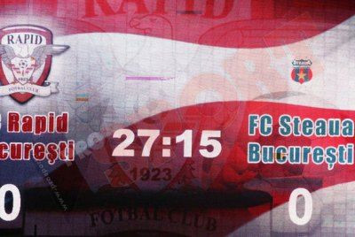 Marimea conteaza! Rapid-Steaua 1-0... la&nbsp;dimensiunea siglei! Vezi ce aroganta a facut Rapidul Stelei!