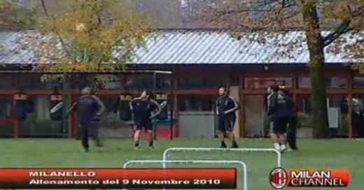 Ronaldinho si-a antrenat colegii la jonglerii! Ce scheme au repetat cu Robinho, Pato si Flamini: