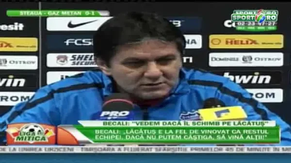 Lacatus: Nu ma simt amenintat. Daca asta e decizia ... asta e. Ar fi pacat