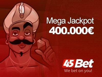 Jackpot de peste 400.000&euro; la 45Bet Casino!