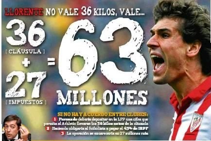 INCREDIBIL! Real trebuie sa dea 63 de milioane de euro daca il vrea pe Llorente! 27 de milioane sunt numai TAXELE!!