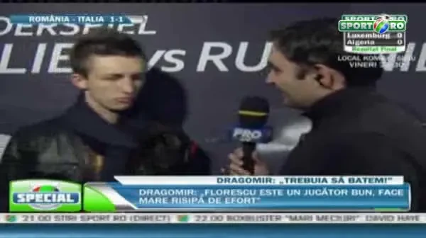 Rapa: "Maine am sa uit acest meci si o sa ma gandesc la cel din campionat"