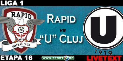 Rapid face scor cu U Cluj! Rapid 3-0 U Cluj, Herea a marcat din foarfeca! Vezi fazele meciului: