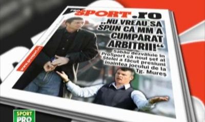 Citeste luni in ProSport / Sabau vorbeste despre presiunile imense de dinaintea meciului cu Steaua: