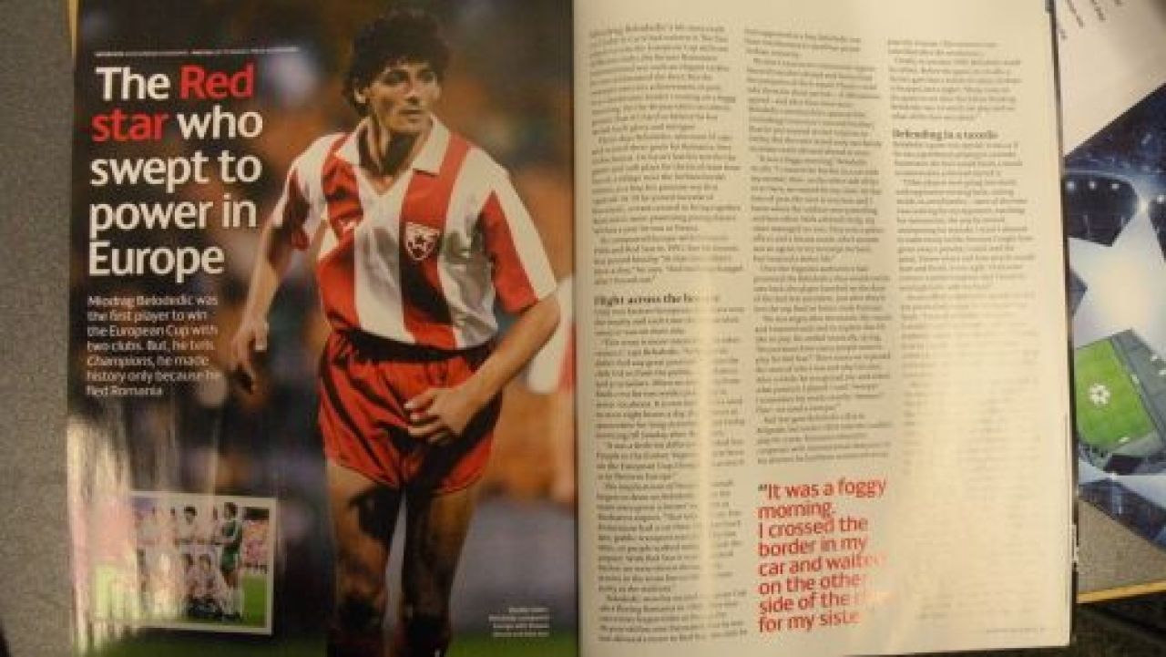 Belodedici, vedeta in UEFA Champions League Magazine!