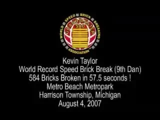 Demolition Man! A spart 584 de caramizi in mai putin de 60 de secunde! VIDEO: