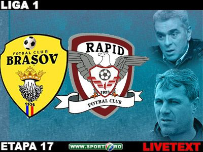 Doua cartonase rosii, doua goluri fabuloase, un antrenor in pericol: Brasov 2-0 Rapid! Vezi imagini!