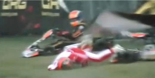 EPIC FAIL! Cel mai prost pilot de karting! Si-a facut zob masina dupa ce a castigat cursa :)) VIDEO