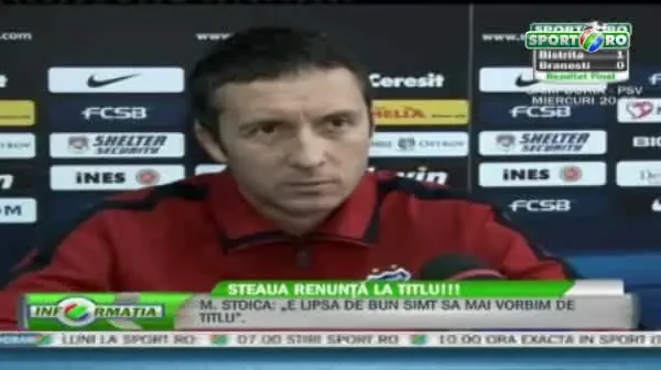 Meme Stoica: Mi-e jena sa vorbesc de titlu Ce zice de transferul lui Stancu: