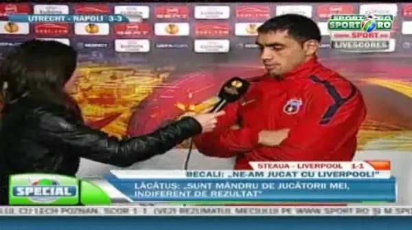 Banel: "Ii multumin lui Pepe Reina!Ne spalam din pacate!"