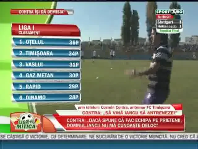 Contra a aflat in direct la Sport.ro ca a fost dat afara! Iancu: "Ne despartim pentru ca e tare in gura!"