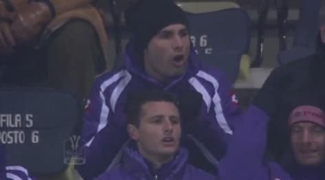 VIDEO! Cum a trait MUTU din tribune eliminarea Fiorentinei din Cupa Italiei!