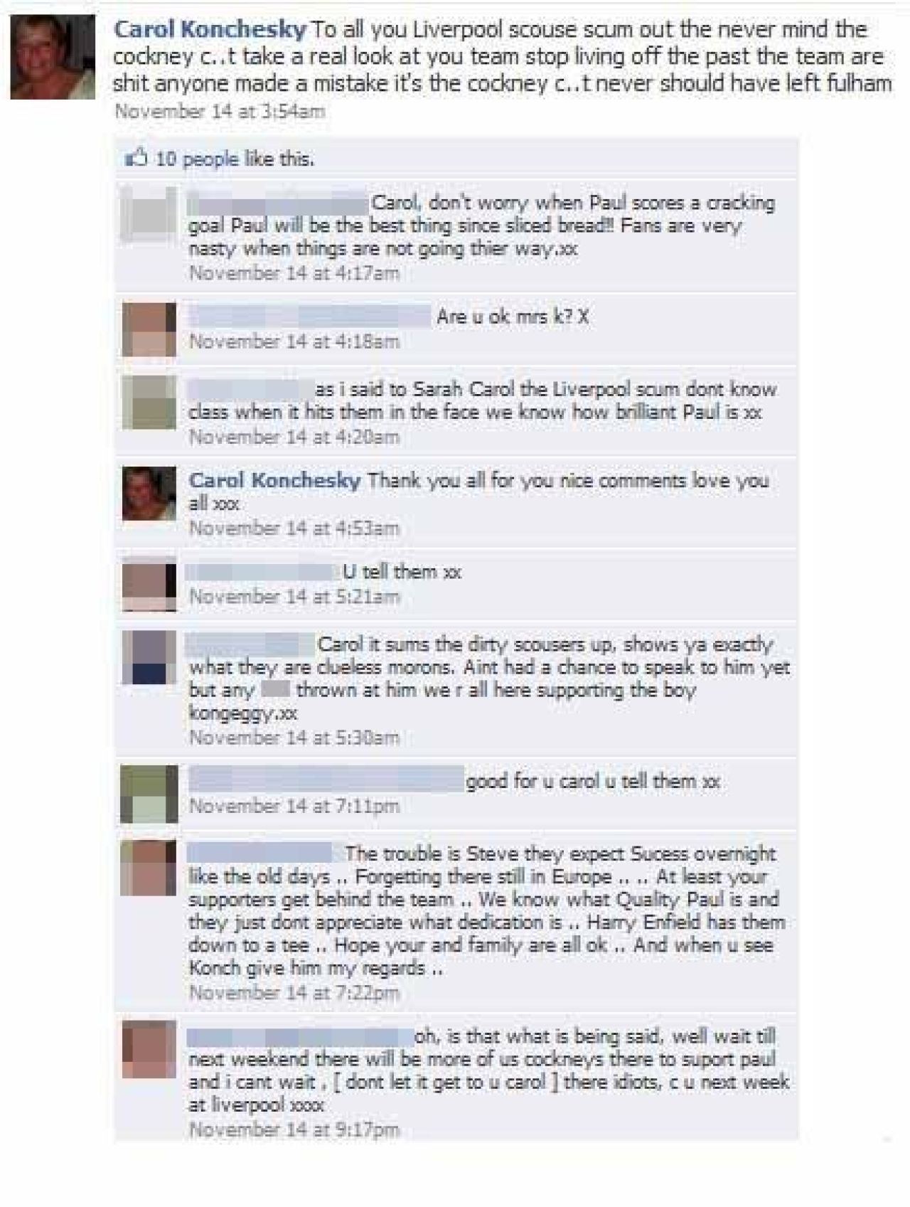 INCREDIBIL / Mama carui fotbalist de la Liverpool i-a facut pe fani GUNOAIE pe Facebook:_2