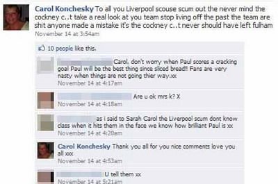 INCREDIBIL / Mama carui fotbalist de la Liverpool i-a facut pe fani GUNOAIE pe Facebook:_3