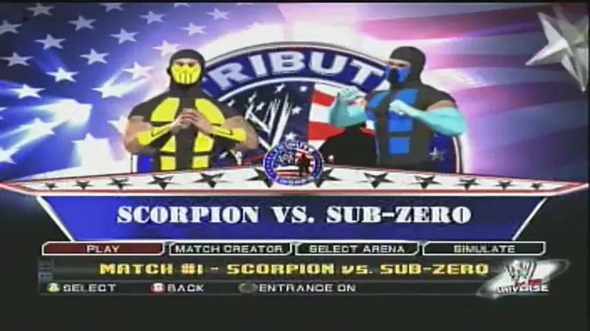 VIDEO: Au gresit jocul! Sub-Zero vs Scorpion intr-un joc de wrestling! Vezi super-meciul