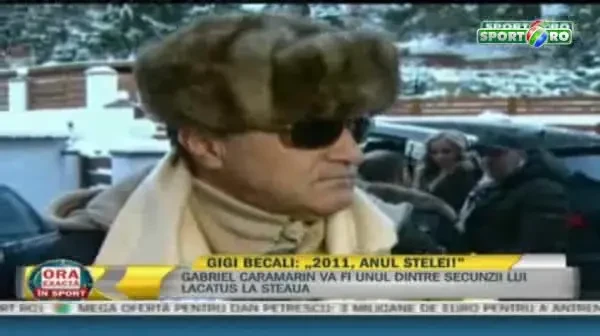 VIDEO! Ce MEGA LOOK si-a tras Gigi Becali inainte de revelion :) "Anul Stelei va mai fi numai cand prinde optimile Ligii"