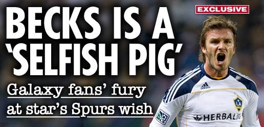 La un pas de Tottenham! David Beckham este un PORC EGOIST!