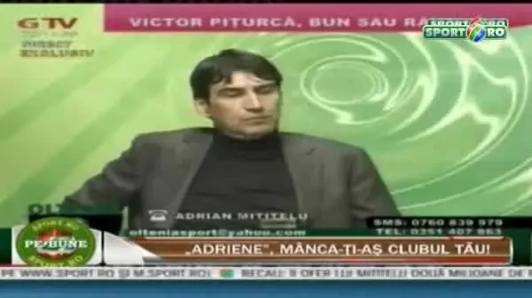 VIDEO: Mititelu dezlantuit, a inceput sa injure la TV! Adevaratul MOTIV al scandalului cu Victor Piturca