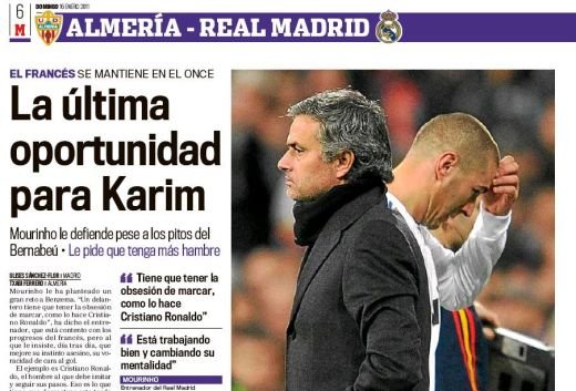 Azi e ULTIMA SANSA pentru Benzema, daca vrea sa mai ramana la Real! Ce echipa de start pregateste Mourinho!