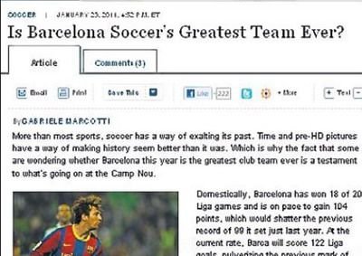 The Wall Street Journal: Barcelona a schimbat paradigmele fotbalului!