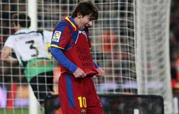 Messi, amendat de federatia spaniola! Vezi ce mesaj a avut sub tricou!