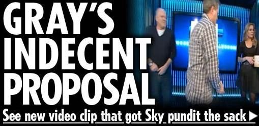 VIDEO / De ce a fost dat afara Andy Gray de la Sky! Vezi cum i-a cerut unei prezentatoare TV sa-i bage un microfon in chiloti: