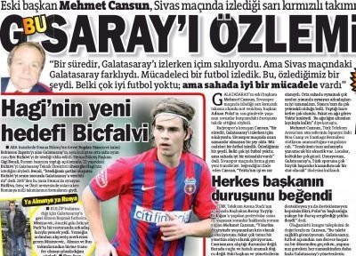 Mai vine un roman la Galata! Hagi il da pe Misimovici si-l ia pe Bicfalvi!