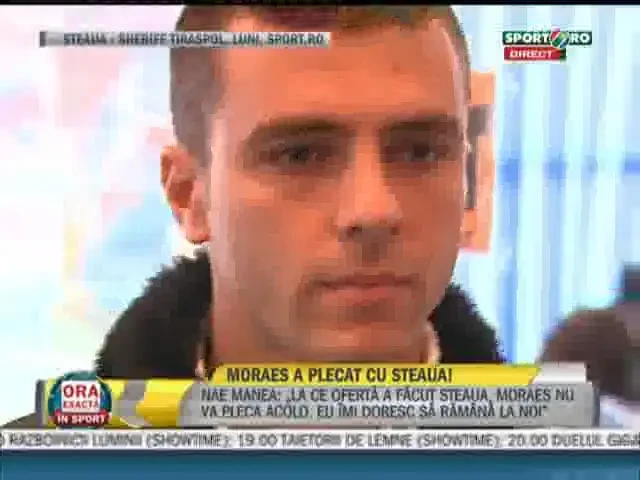 Moraes: "Imi doresc sa joc la Steaua" MOTIVUL pentru care nu este lasat in Ghencea: