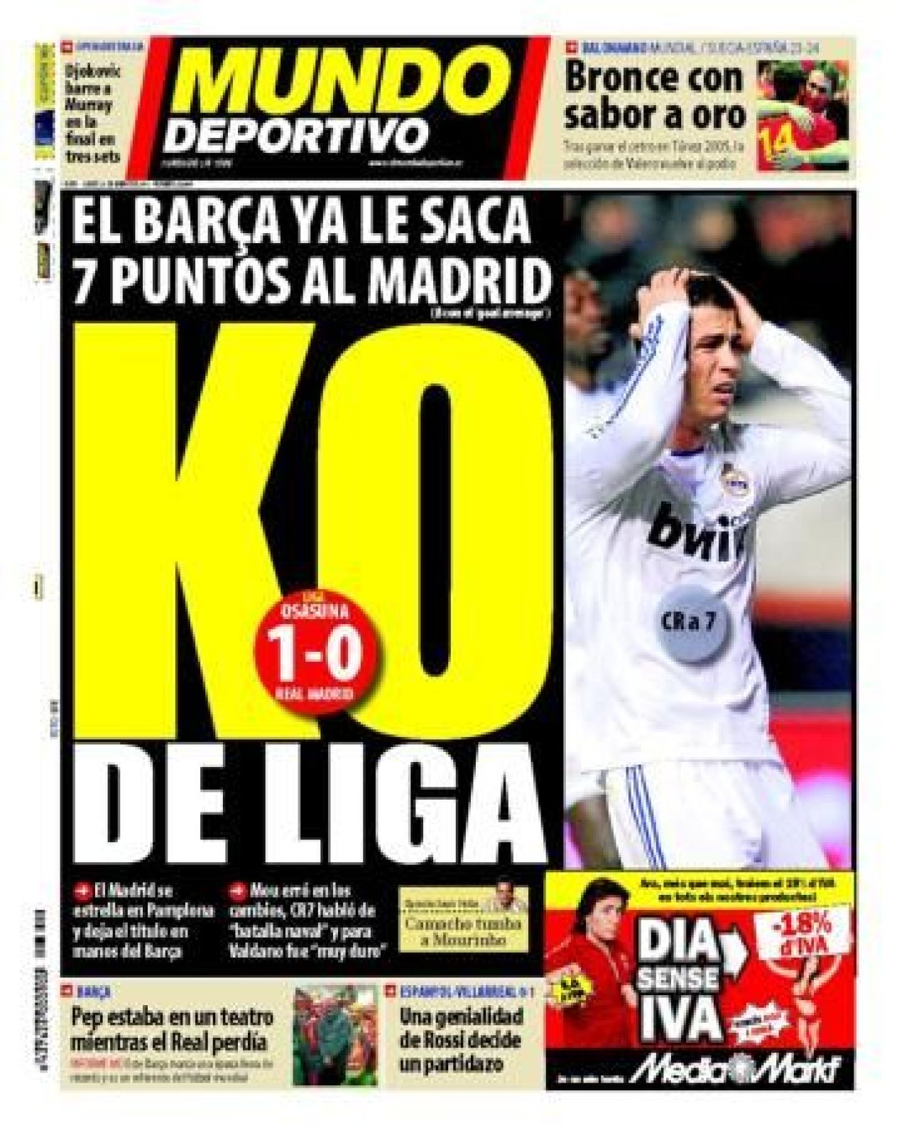 Premiera istorica: Real Madrid, pentru prima data pe prima pagina in presa catalana :)_1