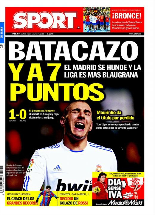 Premiera istorica: Real Madrid, pentru prima data pe prima pagina in presa catalana :)_2