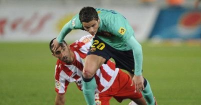 VIDEO / Barcelona a batut Almeria cu echipa de copii! Vezi PRIMUL gol al lui Afellay pentru Barca:_3