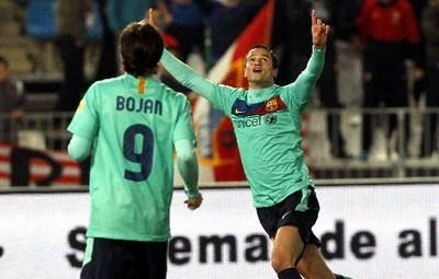 VIDEO / Barcelona a batut Almeria cu echipa de copii! Vezi PRIMUL gol al lui Afellay pentru Barca:_4