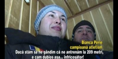 VIDEO! Ea e singura sportiva din Romania care se antreneaza la 200m SUB PAMANT!
