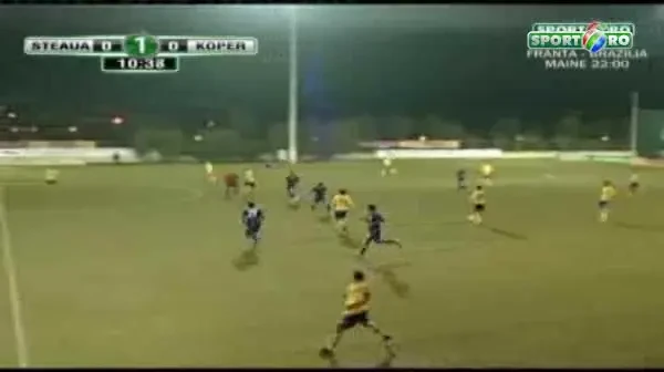 VIDEO! Steaua 1-0 FC Koper: Vezi ce gol a reusit Surdu!