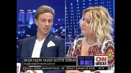 VIDEO / Asta-i ultima FITA: Guti s-a dat la o prezentatoare TV in direct: