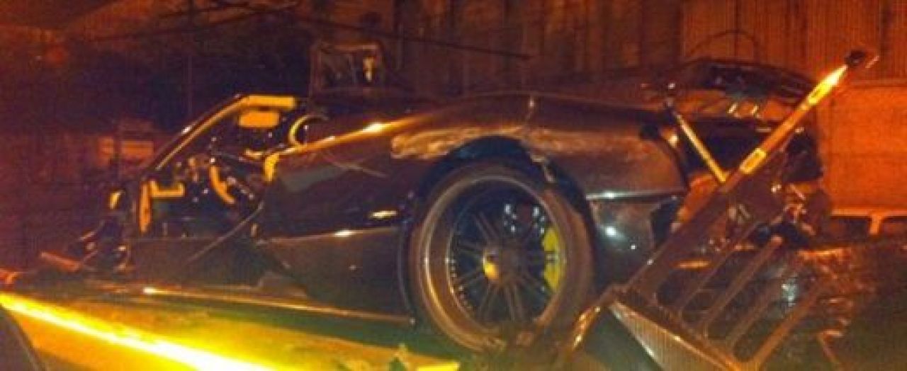 Accident de 1.5 mil€: a facut PRAF un Pagani Zonda F la 320 km/h! Cum arata impachetat si ce a patit soferul:_1