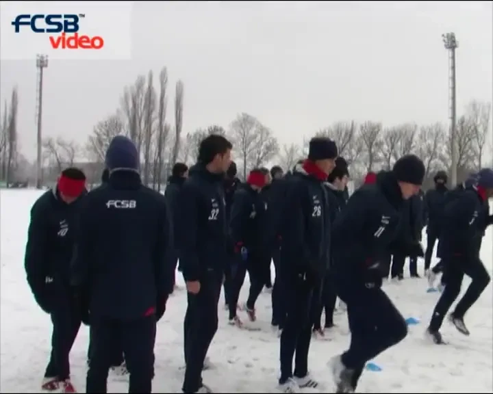 VIDEO Zapada face ravagii in Liga I! Vezi in ce conditii s-au antrenat stelistii pentru meciul cu Craiova!