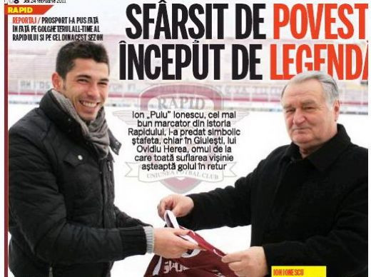 OBIECTIV: titlul de golgheter! Vezi ce i-a spus cel mai bun marcator din istoria Rapidului lui Herea!