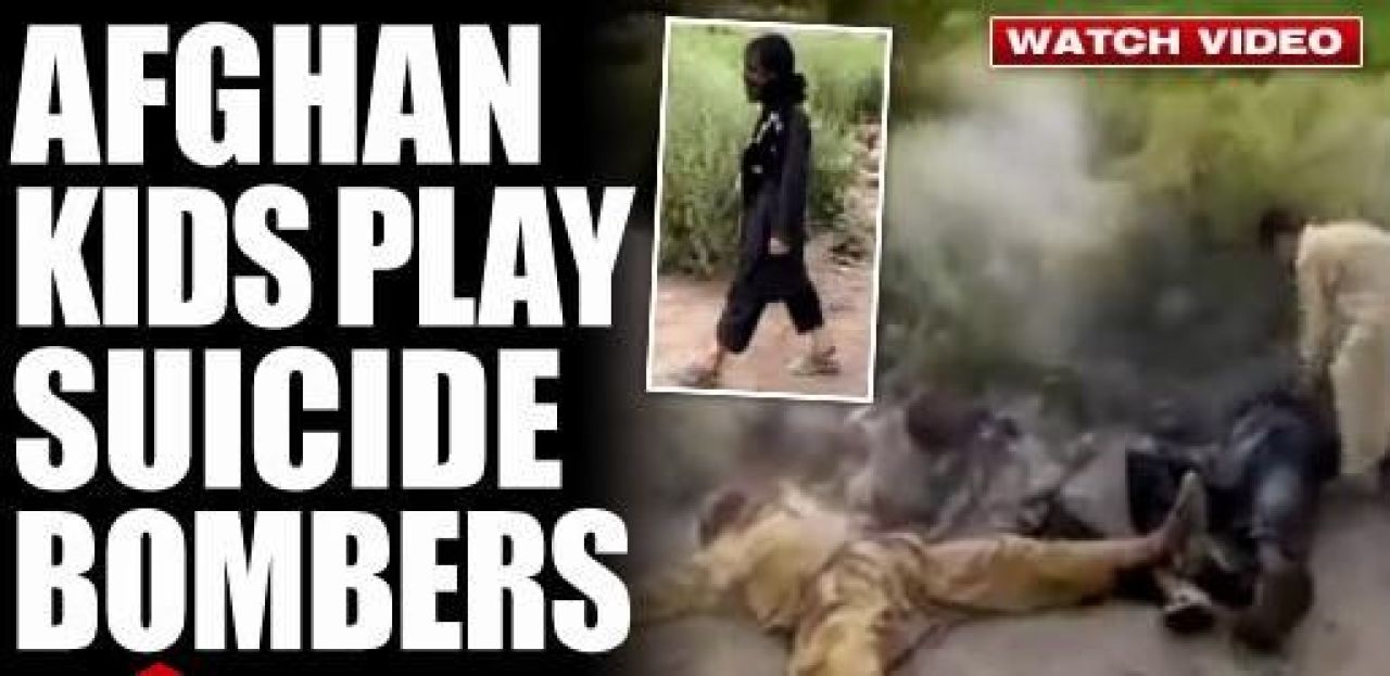 VIDEO SOCANT / Copiii din Afganistan se JOACA de-a atacul singucigas! Vor sa devina kamikaze:_1