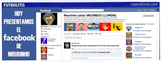 CATERINCA zilei! Vezi cum arata noua pagina de Facebook a lui Mourinho :)