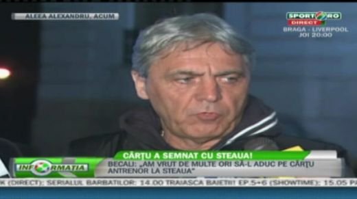Detaliile intelegerii dintre Gigi si Cartu! Becali: MM se duce dupa atacanti! Vezi noul rol al lui Stoica la Steaua!