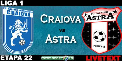 Egalul care o mentine pe Craiova in zona retrogradarii: Craiova 1-1 Astra!
