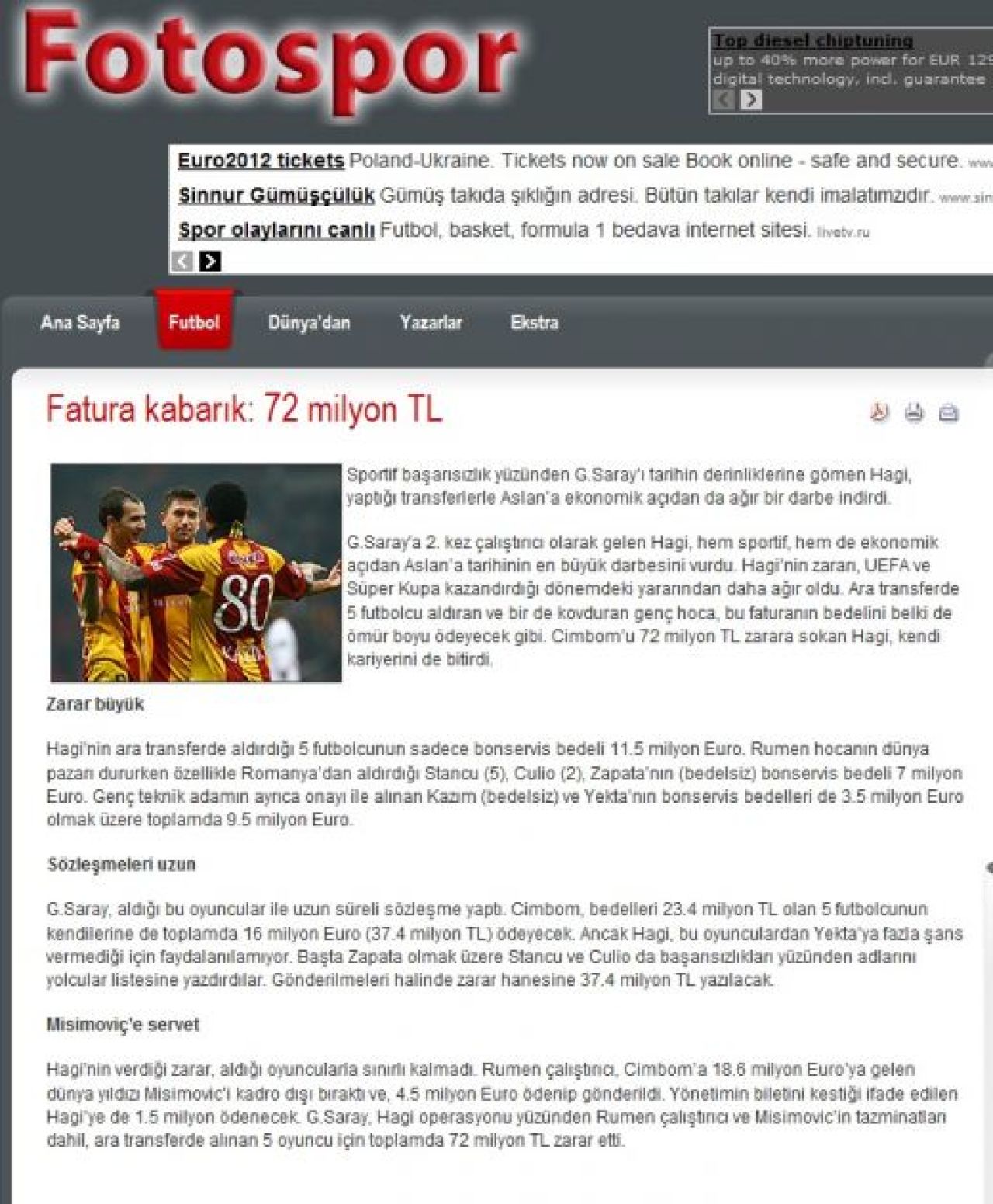 INCREDIBIL! Turcii au calculat pierderile aduse de Hagi la Galata: 72 de milioane de euro_2