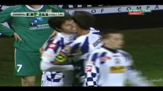 VIDEO Poli se chinuie in Moldova inainte de meciul cu Steaua! Zimbru 0-1 Timisoara! Vezi golul lui Zagrean din min. 90!