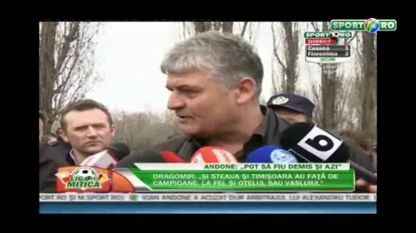 VIDEO: Cartu l-a gonit pe Andone de la interviuri! Ba, credeam ca esti vreun suporter! Sa vezi ce-ti fac de Paste! :))