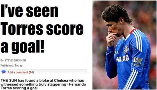 INCREDIBIL! El e singurul portar din lume caruia Torres i-a dat GOL de cand a venit la Chelsea! E pe bune! :))